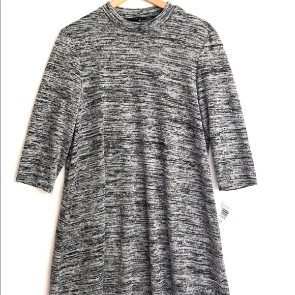 NWT Tiana B. Black 3/4 Sleeve Shift Dress, Sz 16 - Picture 1 of 11